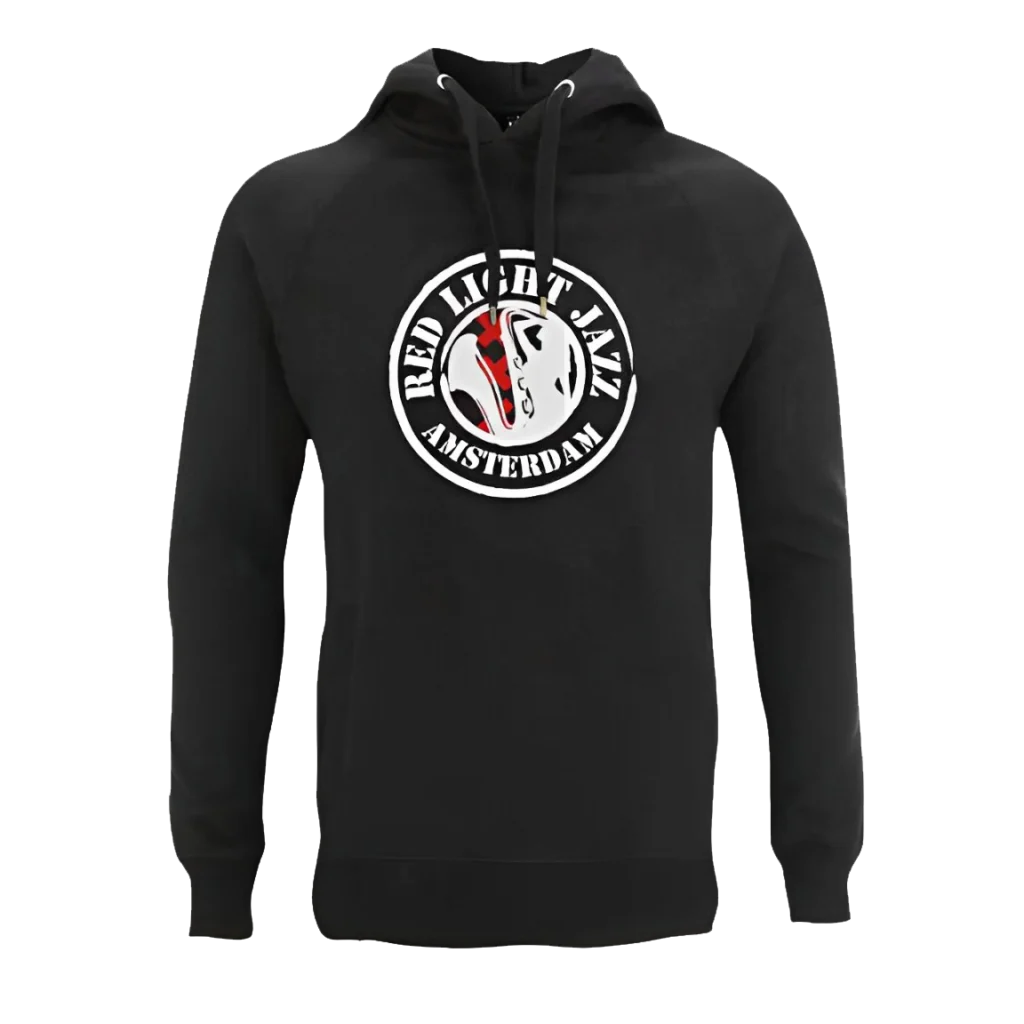 Red Light Jazz Hoodie Zwart